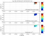 Chlorophyll, CDOM,<br>and Backscatter