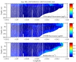 Chlorophyll, CDOM,<br>and Backscatter