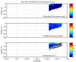 Chlorophyll, CDOM,<br>and Backscatter