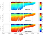 Temperature, Salinity,<br>and Density