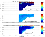 Chlorophyll, CDOM,<br>and Backscatter